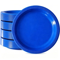 Assiettes jetables élégantes et robustes, colorées, 7 pouces, 9 pouces, en plastique, pour Halloween, mariage, barbecues, anniversaires et desserts