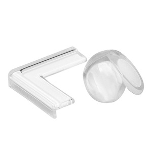 Protections d'angle transparentes en forme de L pour les bords des tables et des armoires, protections anti-collision en plastique souple pour bébés et nourrissons - Product Image 1