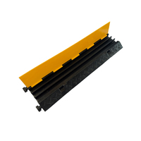 Rampe de câble en PVC jaune noir 1 2 3 5 ralentisseurs canaux de sécurité routière de protection fentes de vitesse d'utilisation de route fentes de vitesse de fil en caoutchouc