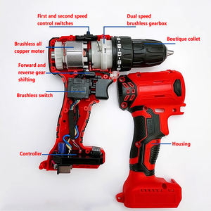 Perceuse sans fil 21V/<span class=keywords><strong>12V</strong></span> boîtes de vitesses pièces de rechange double vitesse 10mm Brushless <span class=keywords><strong>Bosh</strong></span> Type 3 fonctions boîte de vitesses - Product Image 5