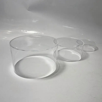 Présentoir alimentaire en acrylique transparent sur mesure, épaisseur personnalisée, échantillon gratuit pour buffets et traiteurs YAGELI YGL-0519