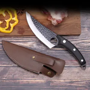 豚牛羊の食肉処理用の低MOQ高硬度ブレード手作りハンマーカービングナイフ