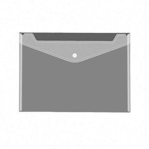 Pochette de rangement transparente A4/A5 en PP épaissi avec bouton-pression personnalisé pour documents, billets et archives - Product Image 1