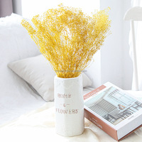 Buket Gypsophila Baby's Breath yang Diawetkan 17 Inci Bunga Alami Putih Gading Dekorasi Pernikahan Hari Valentine DIY Dekorasi Rumah Pesta INS