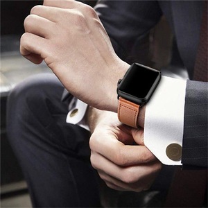 Pulsera de cuero CAOWTAN para iWatch Series 7 6 <span class=keywords><strong>Se</strong></span> 5 <span class=keywords><strong>4</strong></span> 3 44mm 40 42mm 38mm correa de cuero para <span class=keywords><strong>Apple</strong></span> <span class=keywords><strong>Watch</strong></span> Band 45mm 41mm - Product Image 5