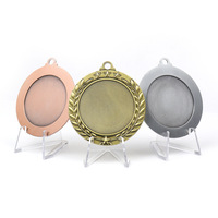 Médaille sportive personnalisée en métal, prête à être expédiée, diamètre 65 mm, épaisseur 3 mm, plaquée or, récompenses pour enfants et adultes, cadeaux d'affaires