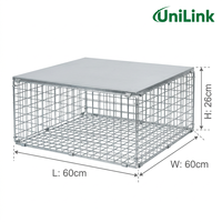 Cage de capture de pigeons de qualité supérieure - Piège à animaux robuste en acier galvanisé pour volailles et élevages - Service de taille personnalisée