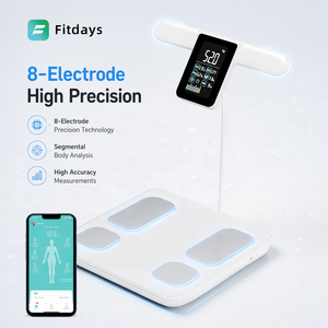 Balance de pesée corporelle de précision Welland avec 8 capteurs électrodes, mesure précise BIA pour la santé à domicile - Product Image 2