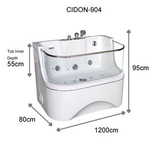 Vasca da Bagno di Lusso in Acrilico Autoportante per Cani, Vasca SPA Moderna per Toelettatura di Animali Domestici, Disponibile per Cani - Product Image 3