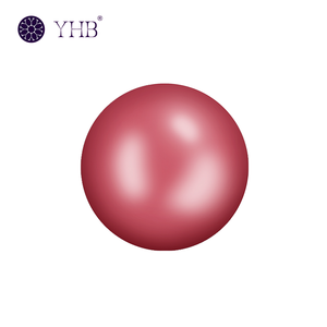 YHB Düz Tabanlı Gevşek Yapıştırmalı İnci Yuvarlak Rhinestone Elbise Mor Düz Tabanlı Reçine İnciler Yapıştırıcı İle - Product Image 3