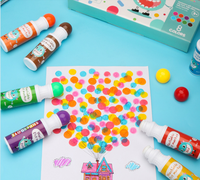 Marqueurs de peinture lavables non toxiques en gros, stylos pinceaux, tampons de bingo, marqueurs de pointillage pour le dessin des enfants