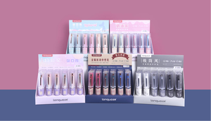 ปากกาลูกลื่นโลหะสไตล์มินิมอลปากกาลูกบอลสีดำดีไซน์เฉพาะสำหรับการเขียนที่ราบรื่นความกว้าง0.5มม. รวมกล่องแสดงผล - Product Image 6