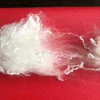 Fibra de Poliéster Reciclada 4D de Bajo Punto de Fusión, 4Dx51mm, Esponjosa y de Rebote, para Relleno de Juguetes de Peluche, Edredones y Almohadas, Fibra Cortada en Fardos 4D