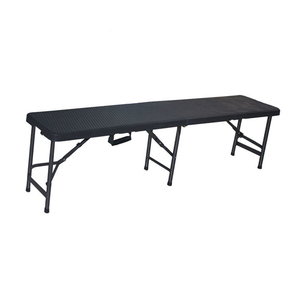 Table pliante rectangulaire en plastique imperméable pour villa, restauration, banquet, pique-nique, extérieur, 5 pieds, 6 pieds - 8 pieds - Product Image 2