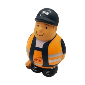 뚱뚱한 노동자 질퍽한 장난감 참신 안티 불안 스트레스 볼 선물 PU 폼으로 만든 - Product Image 6