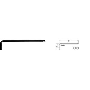 กุญแจซ็อกเก็ตหกเหลี่ยมปลายบอล, ฟอสเฟต, ยาว, 1/2 "(92291488514817) - Product Image 1