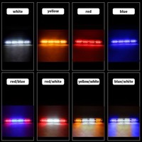 12v 24led lumière stroboscopique Ultra-mince côté marqueur lampe dégagement lumière étanche d'urgence stroboscopique Flash avertissement barre lumineuse voiture camion