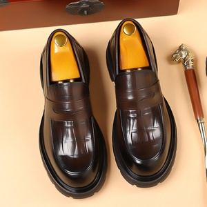 New Model Leather Business Casual Shoes Leather Soft Sole Shoes One-piece Breathable Leather Shoes Wedding Shoes - Product Image 6