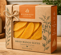 Caja de Dulces Ecológica de Papel Kraft con Ventana Grande, Caja de Embalaje de Lujo Personalizada para Frutas y Golosinas con Cordel