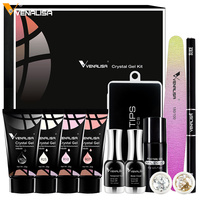 Venalisa meilleure vente Kit d'art d'ongle professionnel extension Gel vernis 3 séries Se-mi Permanence Crystal Poly Nail UV Gel Set