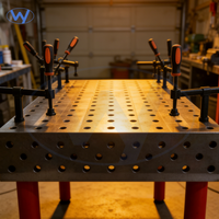 Nouvelle table de soudage 3D durable 1200x800x200mm en acier, surface en fonte nitrurée, certifiée ISO9001, résistante à la corrosion, longue durée de vie