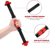 Barres d'haltères en plastique, poignée d'haltères durables, barres d'haltères, poignée d'haltères pour l'entraînement, le Sport, la Gym
