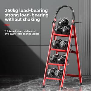 Fabriek Directe Verkoop Moderne Stalen Combinatie Ladders Hotel Opvouwbare Verdikte 12 Stappen 150Kg Laadvermogen Multifunctioneel - Product Image 2