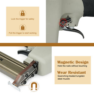 ST38H Clavadora <span class=keywords><strong>de</strong></span> hormigón resistente <span class=keywords><strong>de</strong></span> calibre 14 con bozal magnético, gatillo <span class=keywords><strong>de</strong></span> bloqueo <span class=keywords><strong>de</strong></span> seguridad, <span class=keywords><strong>pistola</strong></span> <span class=keywords><strong>de</strong></span> <span class=keywords><strong>clavos</strong></span> en T <span class=keywords><strong>de</strong></span> 3/4 "a 1-1/2" - Product Image 5