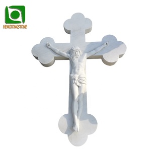 <span class=keywords><strong>Escultura</strong></span> <span class=keywords><strong>de</strong></span> Cruz <span class=keywords><strong>de</strong></span> Jesús decorativa religiosa <span class=keywords><strong>de</strong></span> iglesia <span class=keywords><strong>de</strong></span> piedra <span class=keywords><strong>de</strong></span> mármol blanco <span class=keywords><strong>de</strong></span> alta calidad tallada a mano - Product Image 1