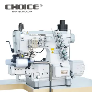 GC600-33AC/EUT/FT/ DD Cylinder bed Computerized Right side Cutter Interlock Sewing Machine for Underwear elastic