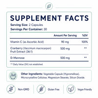Complément OEM pour la santé des reins et des voies urinaires, extrait de canneberge, D-Mannose, nettoyage de la vessie, capsules sans OGM, marque privée