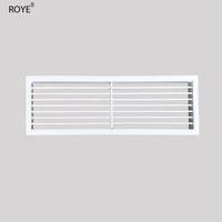 Diffuseur d'air linéaire en aluminium moderne et réglable pour plafond, grille décorative pour climatisation