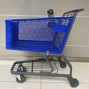 अमेरिकी शैली प्लास्टिक सुपरमार्केट शॉपिंग ट्रॉली शॉपिंग कार्ट - Product Image 3