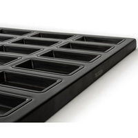 T-Shine Plaque de cuisson rectangulaire 30 cavités en acier aluminisé, revêtement PTFE, écologique, épaisseur 0,8 mm, pour gâteaux Financier, en stock