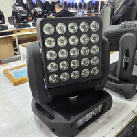 Fabricant d'éclairage principal mobile de scène professionnelle DJ 25*15W RGBW LED Shake Matrix Light Dyeing 4in1 pour Event Bar Disco