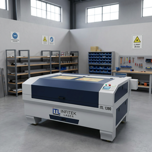 เครื่องตัดเลเซอร์ CO2 CNC อุตสาหกรรม อินฟิเทค 1390 |   เครื่องตัดไม้ หนัง และสิ่งทอ 100W - Product Image 2