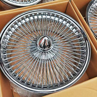Jantes en alliage de luxe plaquées or, à 150 rayons, 6 trous, avec spinner, de 13 à 26 pouces, y compris 24 et 26 pouces, pour Lowrider