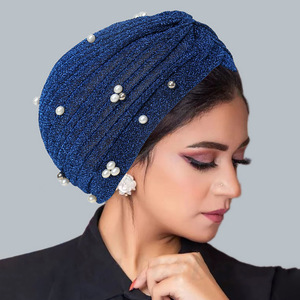 Vente chaude Femmes Space Cotton Nail Pearl Toe Cap avec noeud attaché et Hot Diamond Foulard Cap - Product Image 2