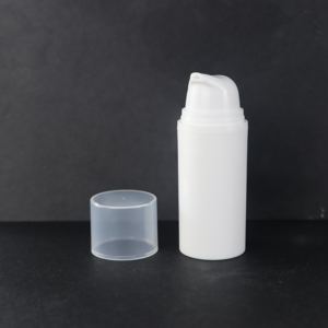15ml 30 50 weiße leere runde Kosmetik verpackungs flasche aus PP-Kunststoff mit <span class=keywords><strong>Airless</strong></span>-Pumpe für Gesichts creme und Lotion - Product Image 4