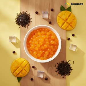 ไข่มุกมะม่วงไต้หวันแบบแตกในปาก ได้รับการรับรองฮาลาล สำหรับตกแต่งขนมหวาน - Product Image 4