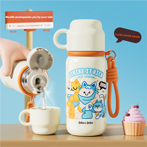 Vaso aislado de acero inoxidable 316 de alto valor Duoyin, botella de agua de dibujos animados de grado alimenticio para estudiantes, niños y niñas - Product Image 5