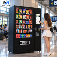 Distributeur automatique compact de nourriture et de boissons avec écran LCD et surveillance à distance