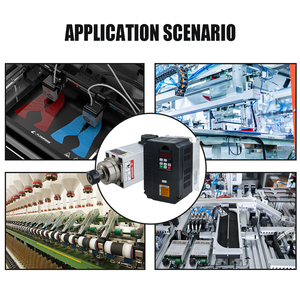 มอเตอร์แกนหมุน CNC 6KW ER32 18000 รอบต่อนาที 220V/380V ระบายความร้อนด้วยอากาศ ใช้ร่วมกับ VFD 7.5kw สำหรับเครื่อง CNC Router - Product Image 6
