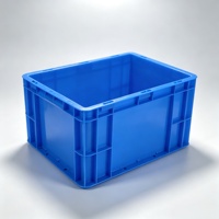 Boîte en plastique standard européenne, base renforcée, empilable, bac de stockage pour entrepôt, logistique, caisse de manutention, bac pour pièces industrielles