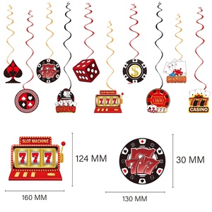 ชุดอุปกรณ์ตกแต่งงานวันเกิดธีมโป๊กเกอร์ 4 ชิ้น สำหรับ<span class=keywords><strong>จัด</strong></span><span class=keywords><strong>ฉาก</strong></span>กลางแจ้ง - Product Image 6