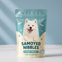 Sachet imprimé refermable à fermeture éclair pour biscuits pour chiens, idéal pour les fournisseurs de friandises pour animaux de compagnie, garde la fraîcheur, emballage en vrac US