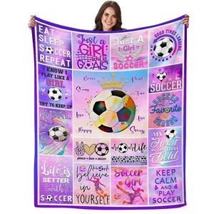 Soccer Sports Gift Flannel <b>Blanket</b> <b>Throw</b> <b>Blanket</b> Nap <b>Blanket</b> Breathable Skin Friendly for Home Office Nap Custom Print Wholesale - Product Image 4