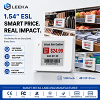 LEEKA - Etiqueta de Precio Digital Electrónica Impermeable con Pantalla de Tinta Electrónica de 1.54 Pulgadas, 4 Colores, BWR, BLE 5.0, para Tiendas Minoristas y Mayoristas