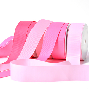 Cinta de grogrén cosida con sillín de 22MM personalizada rosa para caja de regalo DIY embalaje rollo de 100 yardas - Product Image 2