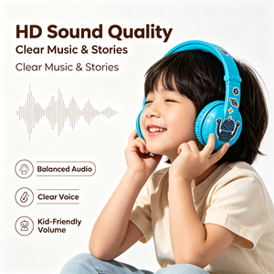 Audífonos Inalámbricos BuddyPhones de Nuevo Diseño, Auriculares Estéreo Bluetooth para Niños con Batería de Larga Duración para Juegos y Clases en Línea - Product Image 1